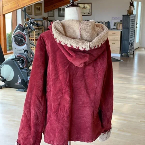 Torrid Suede Hoodie Jacket Size 2 18/20 - Picture 9 of 13